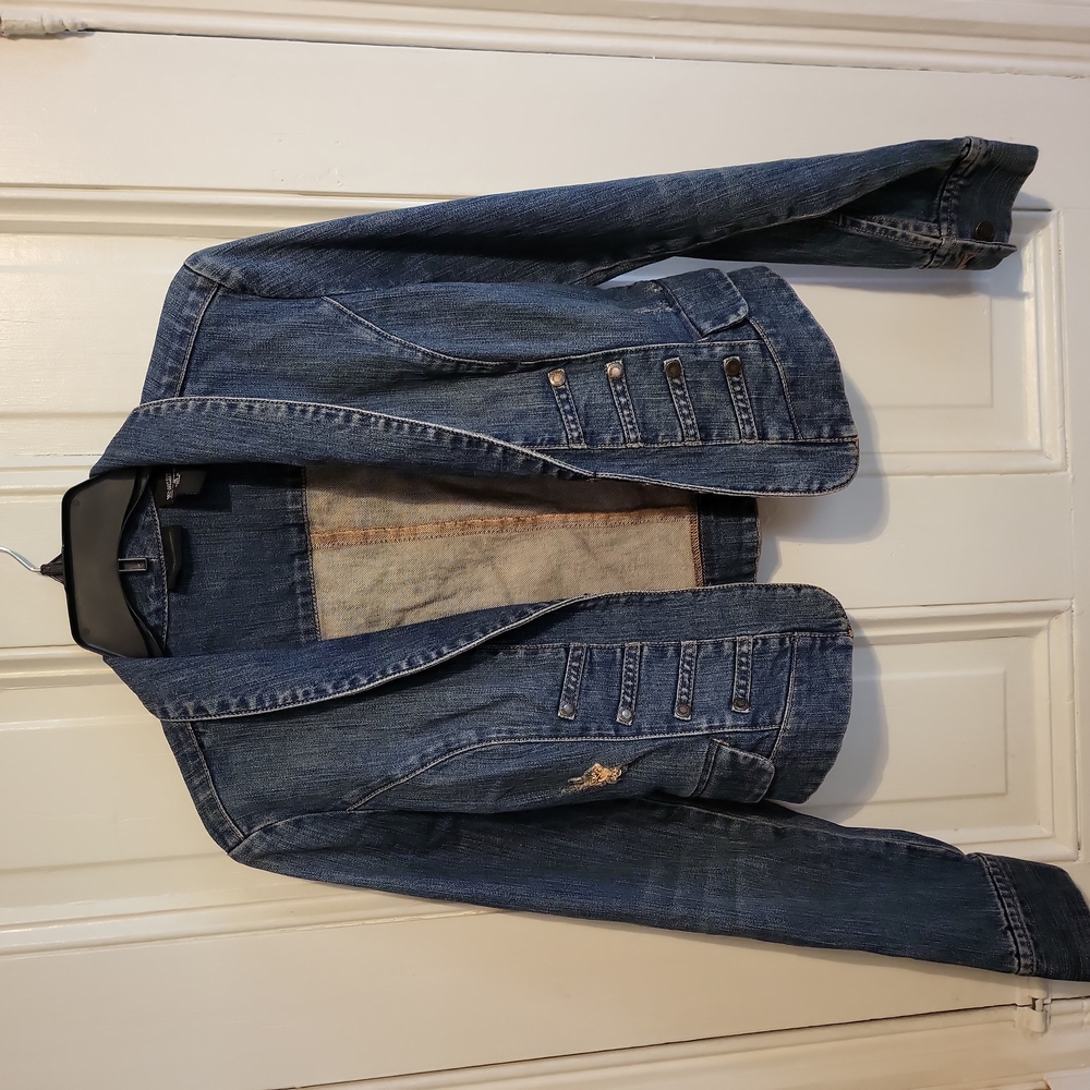 Newyork & Company Distressed Jean jacket